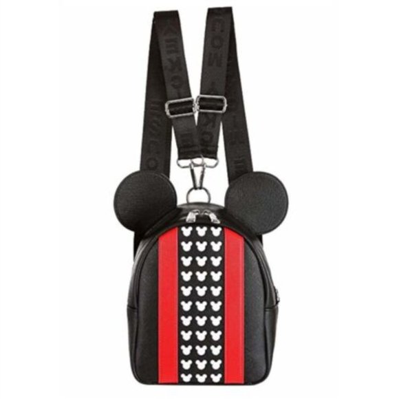 Mickey Mouse Convertible Backpack Black & Red Disney & Loungefly SEALED PACKAGE main image 5